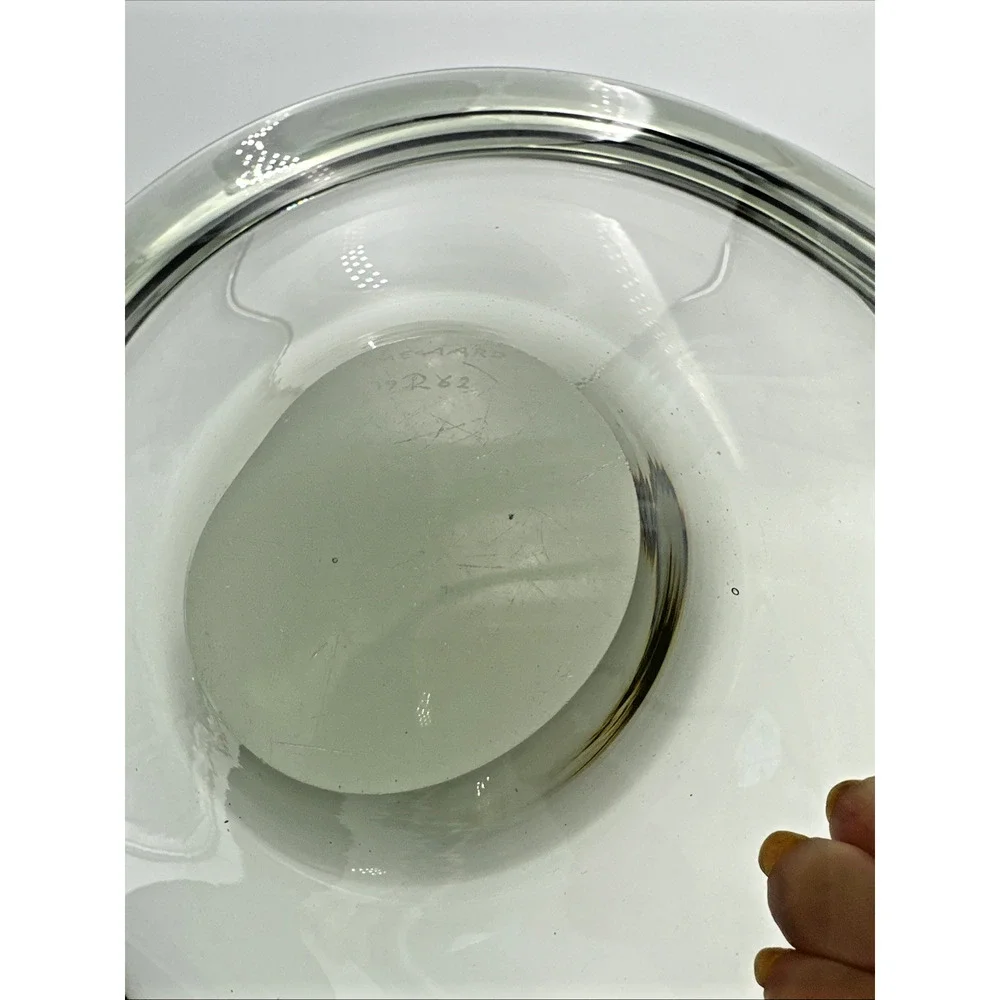 MCM 1958 Holmegaard Per Lutken Glass Bowl Marked Signed EUC
